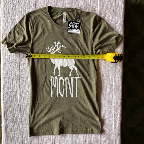 NWT Elkmont Unisex T-shirt Size XS Elk Gorpcore Avant Garde Outdoors Unique - Picture 6 of 6